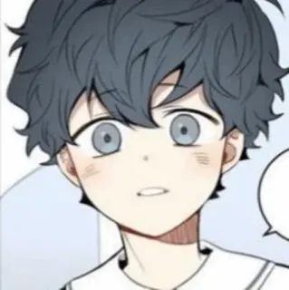 🙁 Anime, Manga, Chico, Lindo, Personaje, Retrato telegram sticker