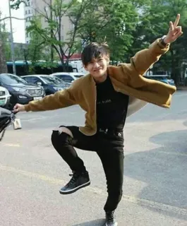 🥳 Mann, Casual, Outdoor, Asiatisch, Pose, Streetstyle telegram sticker