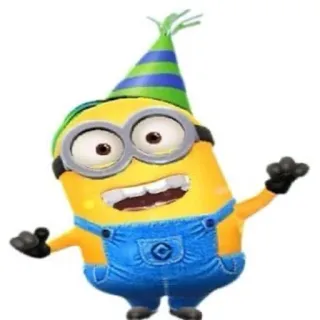 🥳 Minion Despicable Me Minion, Cartoon, Party, Geburtstag, Feier telegram sticker