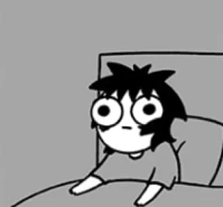 😴 desenho animado, desenho, personagem, sonolento, cama, meme whatsapp sticker