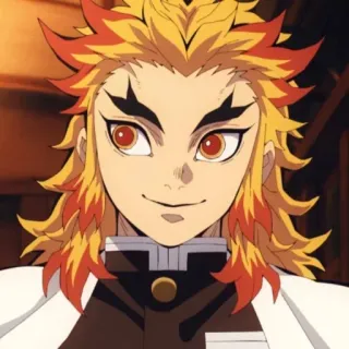 🔥 Rengoku Kyoujurou Demon Slayer Anime, Demon Slayer, Rengoku, Kyojuro, Charakter, Flammen-Säule whatsapp sticker