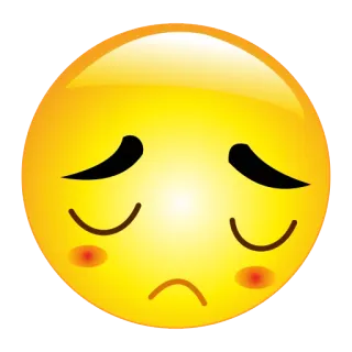 😞 Emoji, Triste, Sentiment, Expression, Visage whatsapp sticker