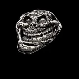 😂 Trollface internet meme, troll, grappig, grap, trollface telegram sticker