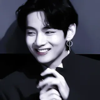 🎟 V K-pop, Piosenkarz, Muzyka, BTS, Idol, Męski, Portret telegram sticker