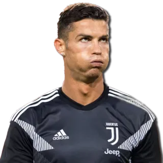 🙄 Cristiano Ronaldo voetbal, voetbal, atleet, sport, Juventus, Ronaldo telegram sticker