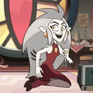 😏 Eda Clawthorne The Owl House Cartoon, Hexe, Eulenhaus, Eda Clawthorne, Disney, Charakter telegram sticker