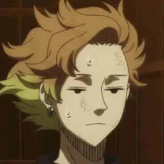 👑 Luck Voltia Black Clover Anime, Manga, Luck Voltia, Black Clover, Personaje, pelo rubio telegram sticker