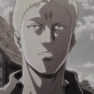 🥇 Reiner Braun Attack on Titan Anime, Attack on Titan, Reiner, Reiner Braun, Soldaat, Anime personage telegram sticker