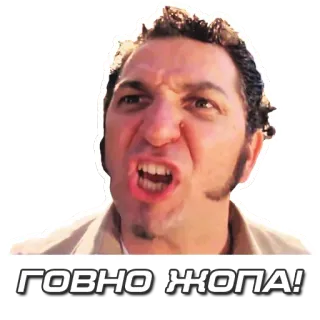 😬 ГОВНО ЖОПА! ofensivo, insulto, enfadado, palabrota telegram sticker