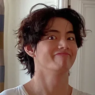😌 person, mann, porträt, gesicht, kpop, sänger telegram sticker