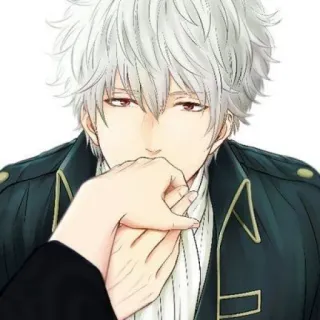 ✨ Gintoki Sakata Gintama Аниме, Мужской, Белые волосы, Гинтама, Гинтоки Саката whatsapp sticker