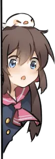 👀 Аниме, Девочка, Школьная форма, Каваий, Милый telegram sticker