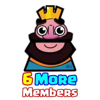 😍 6 More Members rey, dibujos animados, miembros, equipo, arte digital whatsapp sticker