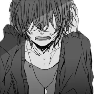 🌨 traurig, Anime, weinen, Depression, Verzweiflung whatsapp sticker