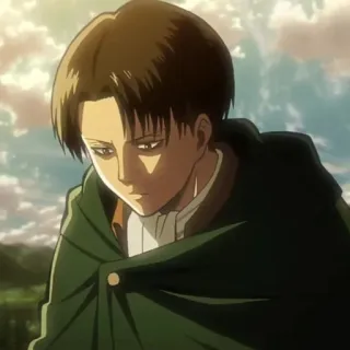 ✨ Levi Ackerman Attack on Titan Anime, Attack on Titan, Levi Ackerman, Tentara, Karakter telegram sticker
