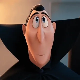 🧛‍♂ Count Dracula Hotel Transylvania ホテル・トランシルヴァニア, ドラキュラ伯爵, アニメ映画, 吸血鬼, アニメキャラクター telegram sticker