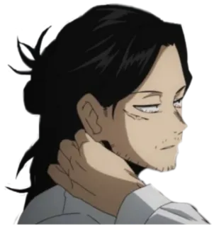 😅 Shota Aizawa My Hero Academia 动漫, 老师, 困, 职业英雄, 橡皮头 telegram sticker