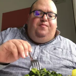 🍤 comida, pessoa, comendo, legumes, retrato whatsapp sticker