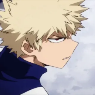 😶 Bakugo Katsuki My Hero Academia アニメ, 僕のヒーローアカデミア, 爆豪, 勝己, マンガ, ヒーロー telegram sticker