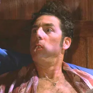 😯 Cosmo Kramer Seinfeld seinfeld, cosmo kramer, comedia, serie tv, personaje, gracioso telegram sticker