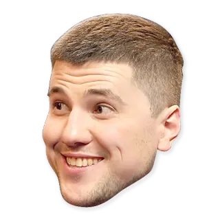 👀 hombre, primer plano, retrato, pegatina telegram sticker