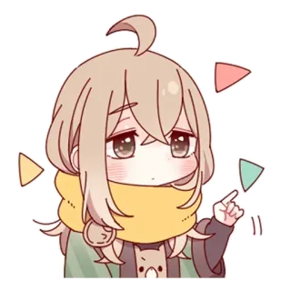 👉 อนิเมะผู้หญิง, จิบิ, การ์ตูน, น่ารัก, สติกเกอร์, คาวาอิ telegram sticker