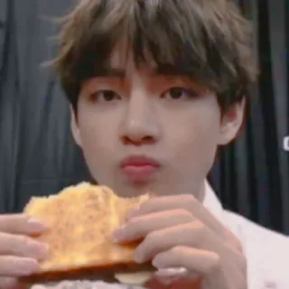 🕊 kpop, đồ ăn, idol, bts, ăn telegram sticker