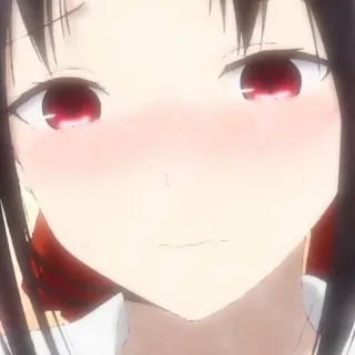 😳 Kaguya Shinomiya Kaguya-sama: Love Is War Аниме, Kaguya-sama: Love is War, Кагуя Синомия, Аниме девушка, Мультфильм, Румянец telegram sticker