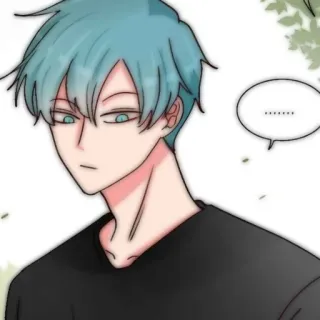 🎧 ....... Anime, Mangá, Personagem, Menino, Expressão whatsapp sticker
