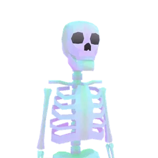 😎 scheletro, ossa, halloween, spaventoso, anatomia, pastello whatsapp sticker
