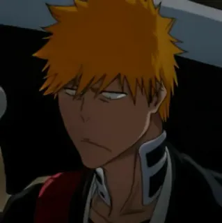 😐 Ichigo Kurosaki Bleach anime, manga, Ichigo, Kurosaki, soul reaper telegram sticker