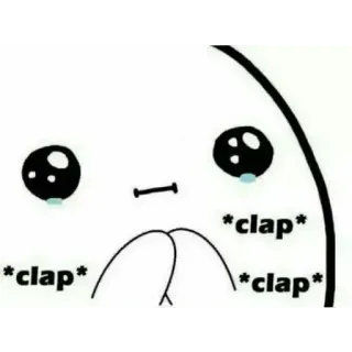 🙌 *clap* *clap* *clap* Emoji, Verdrietig, Huilend, Applaus telegram sticker