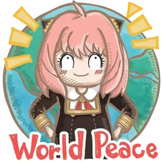 丹尼爾。海 - 安妮亞喜歡這個表情包 (by 丹尼爾。海的兩三事) telegram stickers