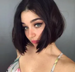 🤍 mujer, retrato, chica, belleza, cara, pelo whatsapp sticker