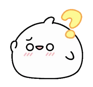 Fluffy White • @xxyuji whatsapp stickers