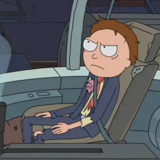 🛸 Morty Smith Rick and Morty Morty, Rick and Morty, Cartoon, Animation, Science Fiction telegram sticker
