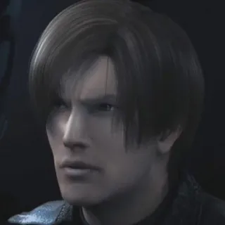 😫 Leon Scott Kennedy Resident Evil персонаж видеоигры, Resident Evil, Леон Кеннеди telegram sticker