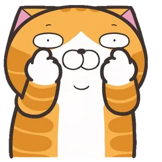 😝 猫, 可爱, 卡通, 动物, 表情符号 telegram sticker