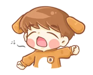 ✋ cartoon, anime, chibi, cute, boy, kawaii telegram sticker