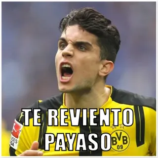 👊 TE REVIENTO PAYASO football, soccer, sports, aggression, insult telegram sticker