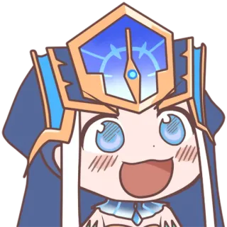 😀 Anime, Dibujos animados, Lindo, Personaje, Azul telegram sticker
