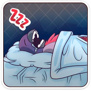 😴 ZZZ sommeil, dormir, zzz, dessin animé, fatigué, nuit telegram sticker
