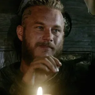 ⚔ Ragnar Lothbrok Vikings Викинги, Рагнар, Лотброк, историческая драма, борода, мужчина, история whatsapp sticker