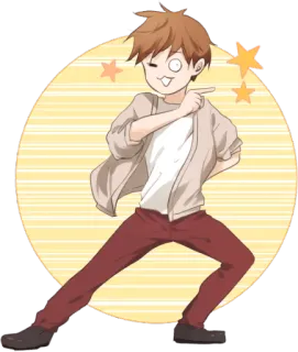 😉 Аниме, Мультфильм, Персонаж, Поза, Анимированный telegram sticker
