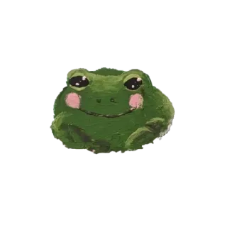 ☺️ kikker, dier, schattig, kawaii telegram sticker