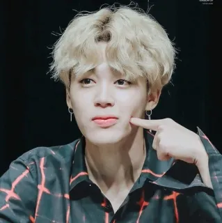 🎫 Jimin K-pop, BTS, zanger, Idool, Jimin, mannelijk telegram sticker