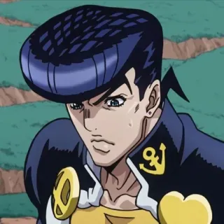 😠 Josuke Higashikata JoJo's Bizarre Adventure 애니메이션, 죠죠의 기묘한 모험, 히가시카타 죠스케, 다이아몬드는 부서지지 않는다, 캐릭터 telegram sticker