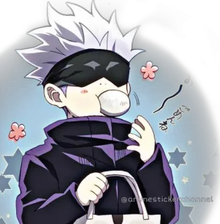 GOJO SATORU @animestickerchannel telegram stickers