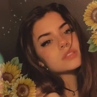 💞 girasoles, retrato, mujer, chica, belleza telegram sticker