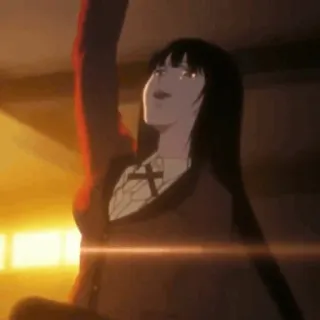 ♣️ Yumeko Jabami Kakegurui Anime, Kakegurui, Yumeko Jabami, Jeux de hasard, Uniforme scolaire whatsapp sticker